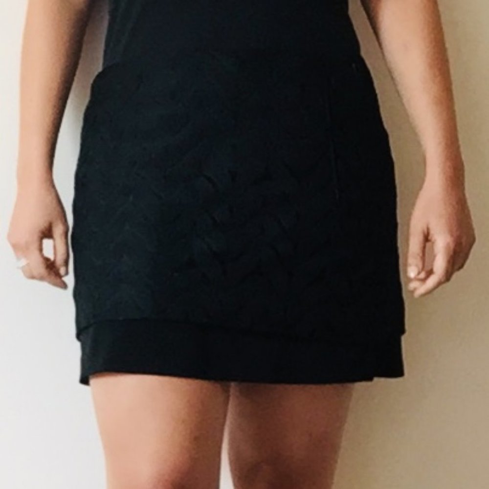 Diane von Furstenberg Black Elley Lace Mini Skirt